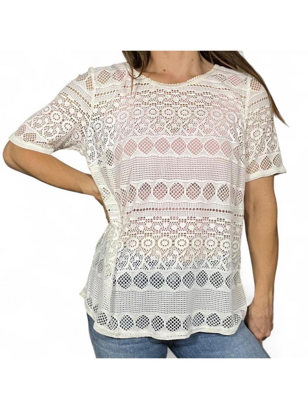 Simply Styles by Sears Lace Blouse/Cover Up
